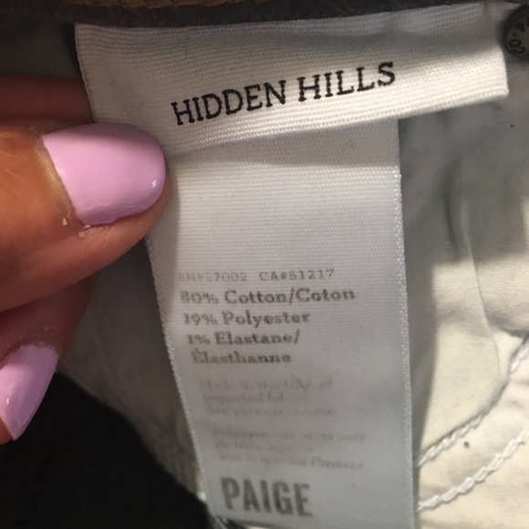 PAIGE- Hidden Hills Style Jeans. Size 26 - Picture 8 of 8
